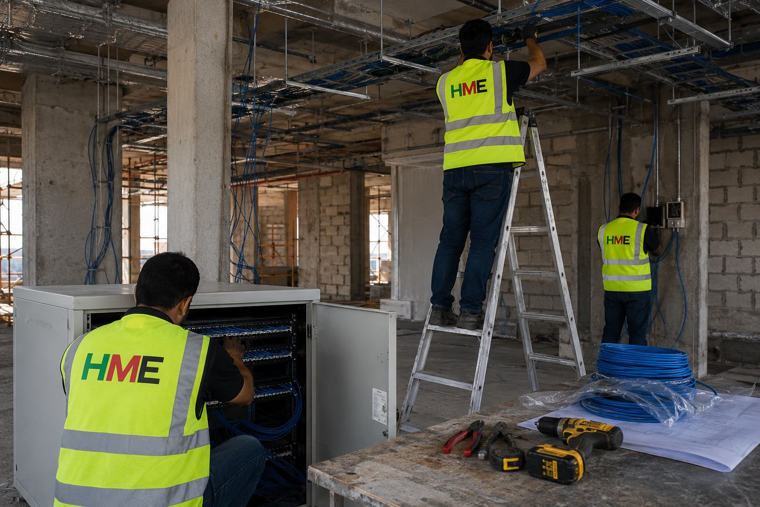 ELV and security systems for construction and development projects in Dubai
